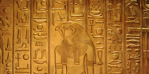 Golden Horus Hieroglyph Stele Egyptian Magic